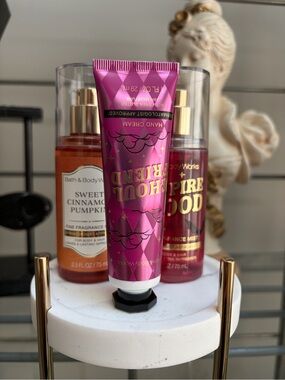 Bath & Body Works Pink Ghoul Friend Hand Cream & 2 Halloween themed FFM NWT